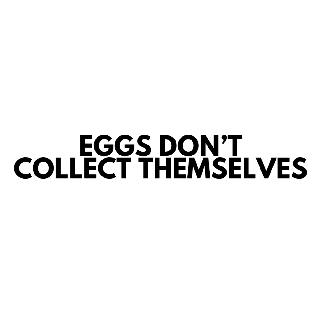 Eggs Don't Collect Themselves - Vinyl Sticker - 0018