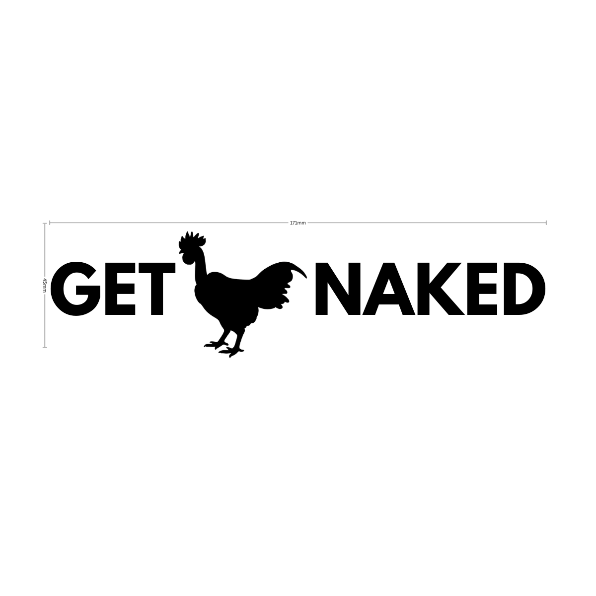 Get Naked - Vinyl Sticker - 0017 - Image 5