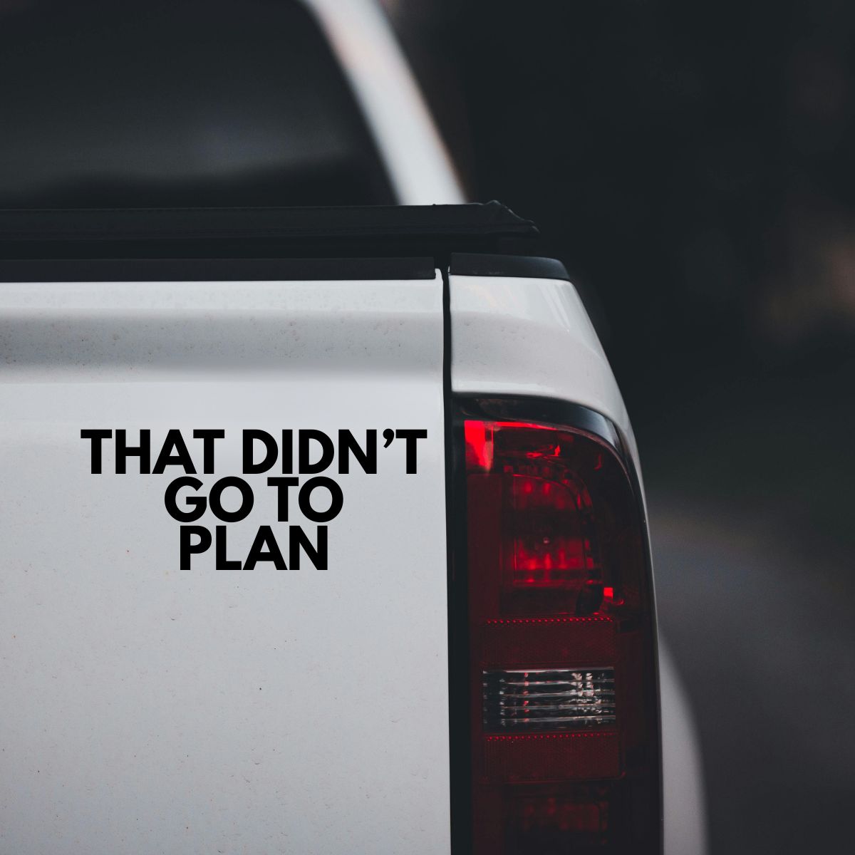 That Didn't go to Plan - Vinyl Sticker - 0055 - Image 2